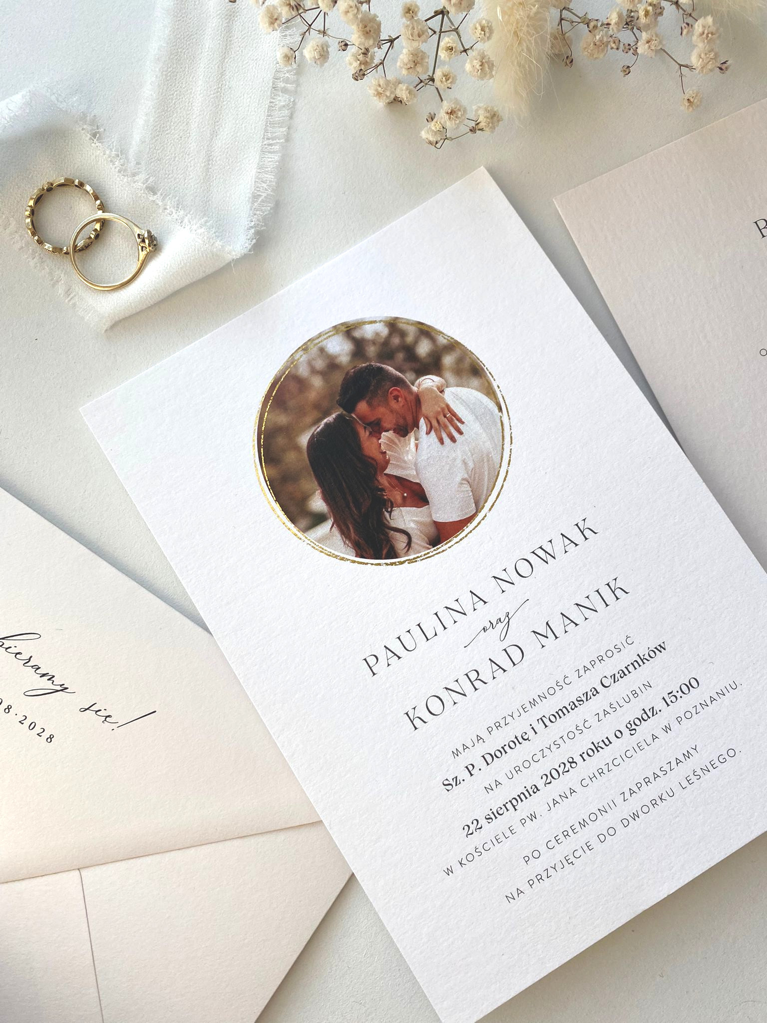 Lettre Photo ze zdjęciem, złocone - Próbka zdjęcie 3