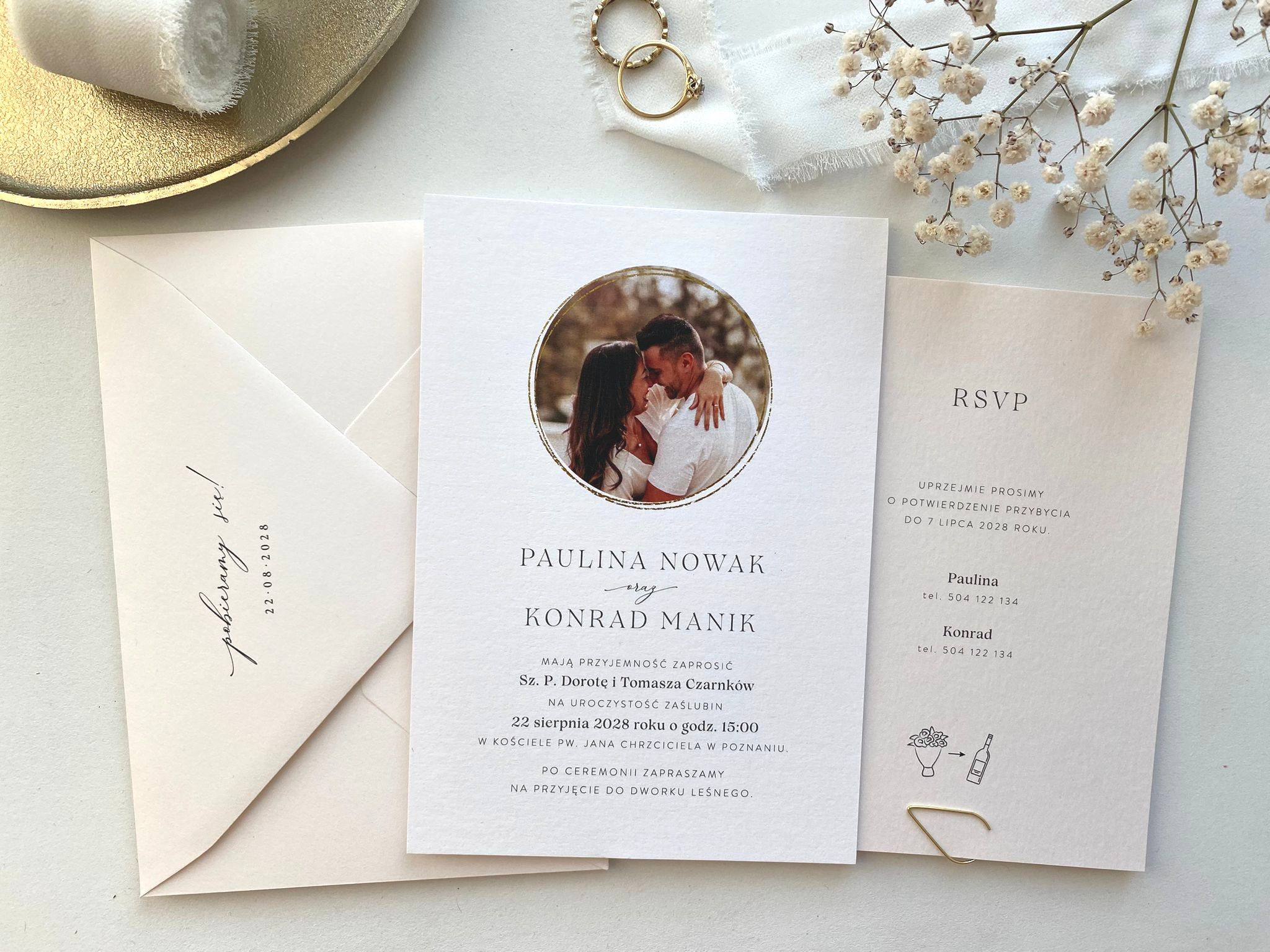 Lettre Photo ze zdjęciem, złocone - Próbka zdjęcie 2