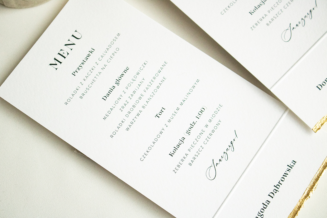 Winietka - menu Lovely Gold zdjęcie 2
