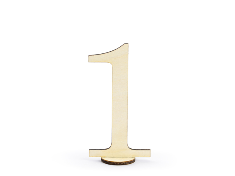 Drewniane numery na stół, 10 szt. zdjęcie 2