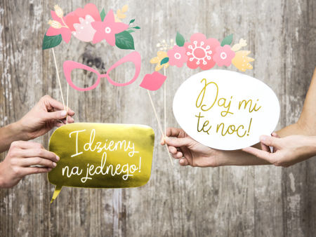 Gadżety do zdjęć na ślub, mix