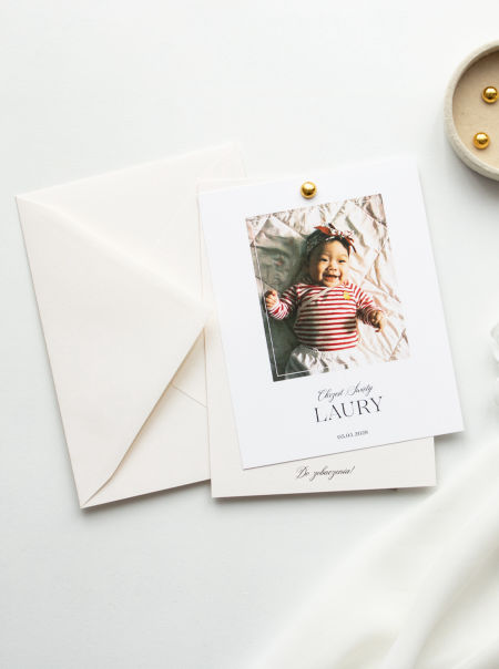 Zaproszenie na chrzest ze zdjęciem
