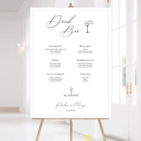 Tablica Drink Bar