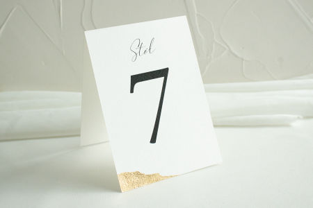 Numer stołu Minimal Letter