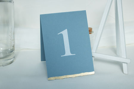 Numer stołu Blue Pastel