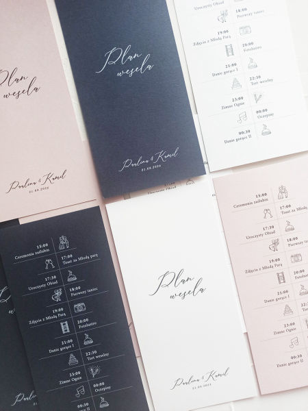 Plan wesela - Blue White Cream