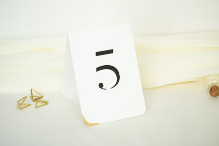 Numer stołu Blue Shape