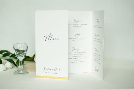 Menu składane Modern