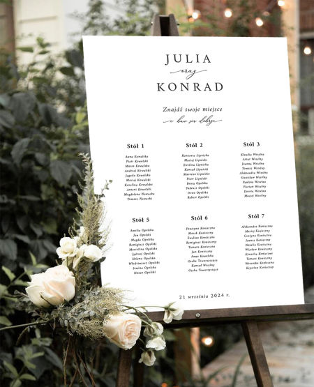 Plan stołu Folded Gold