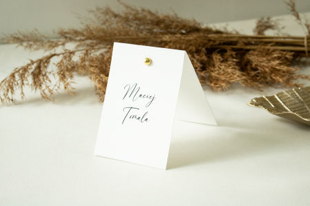 Winietka pionowa Modern, ze złotym nitem