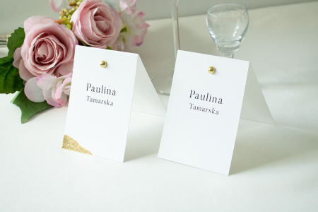 Winietka pionowa Gold, ze złotym nitem