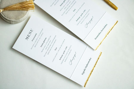 Winietka - menu Lovely Gold