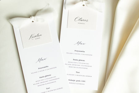 Winietka - menu Classy z wstążką