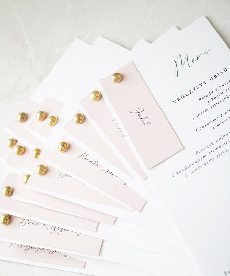 Menu z winietką Modern